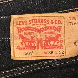 Levi's Dark Blue Straight Jeans